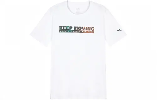 Anta Lifestyle Collection Sports Lifestyle Collection T Shirt Men's White