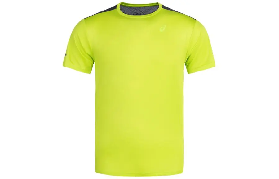 ASICS LITE-SHOW T-Shirts Men's Green/Gray Crew Neck Moderate Other
