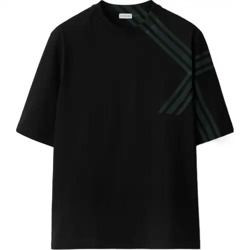 Burberry Check Print Short Sleeve T shirt