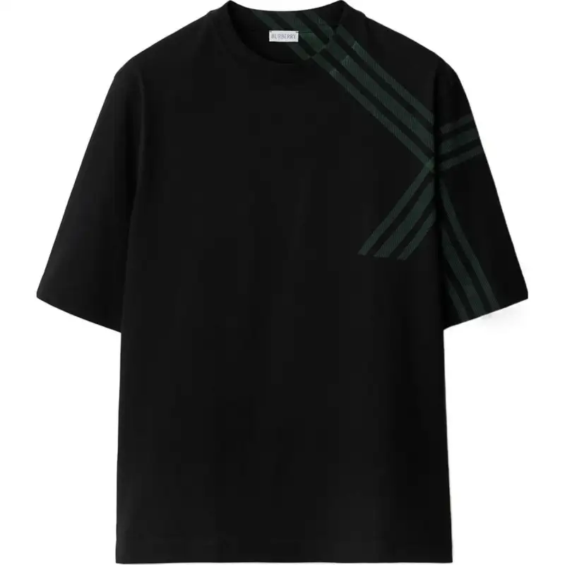 Burberry Check Print Short Sleeve T shirt