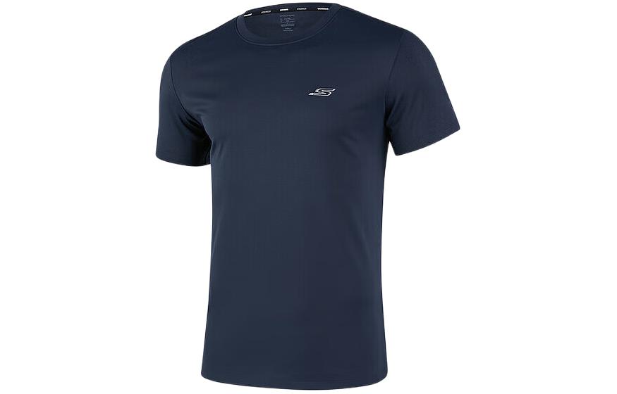 Skechers Quick Dry T Shirts Men’s Navy Blue