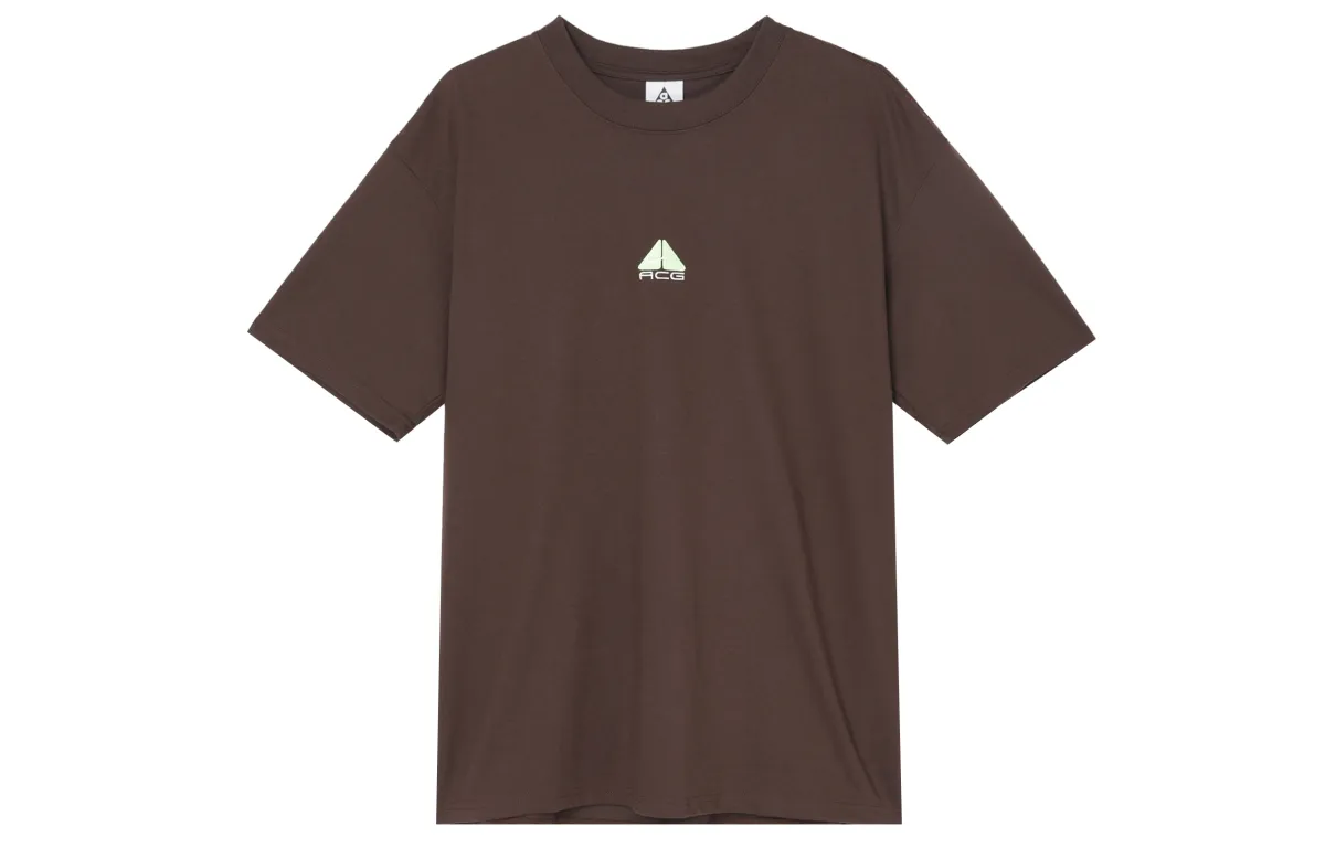 Nike ACG T-Shirts Men's Umber Crew Neck Moderate