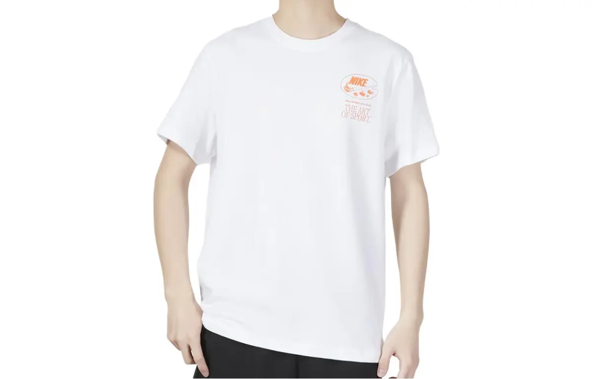 Nike Drop Shoulder Sleeve T-Shirt Men's White