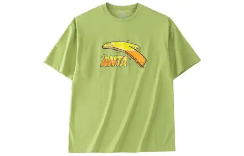 Anta T Shirt Unisex Creek Green