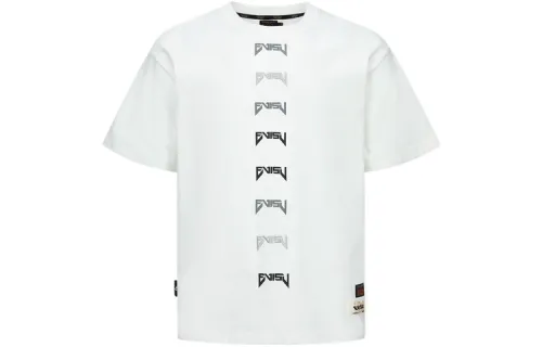 EVISU T Shirts Men's White Crew Neck Moderate Straight Fit