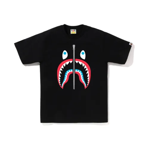 A BATHING APE T Shirts Men's Crew Neck Moderate Straight Fit