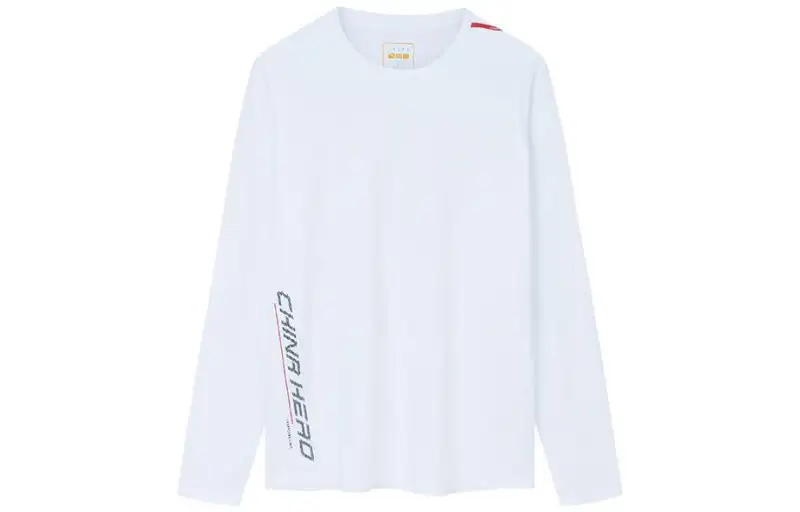 ANTA Variety Training Collection T Shirts Men's White Crew Neck Moderate Straight Fit