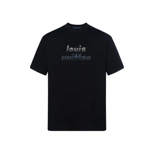 LOUIS VUITTON Bead Embroidered Cotton T shirt