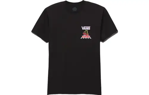 Vans T Shirts Unisex Black Crew Neck Moderate Straight Fit