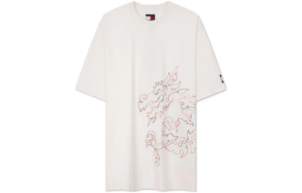 Tommy Hilfiger x CLOT T Shirt Unisex Ecru