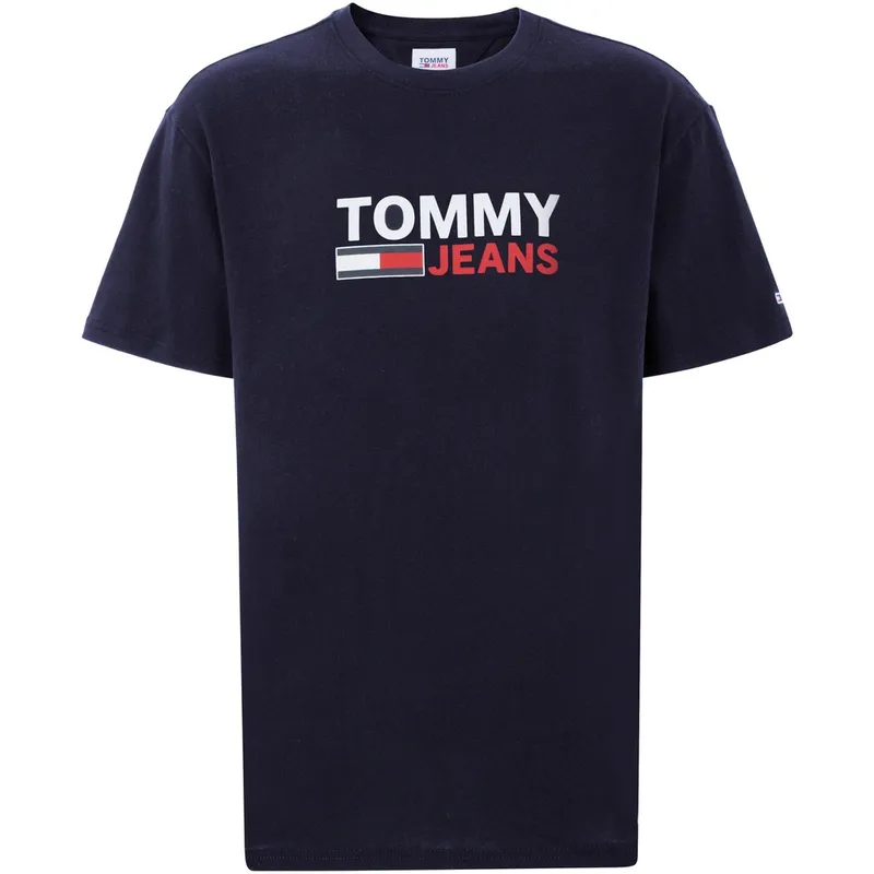 Tommy Hilfiger T Shirts Unisex Dark Blue C87 Crew Neck Moderate Straight Fit