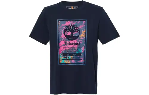 Timberland T Shirts Unisex Dark Sapphire Crew Neck Moderate Straight Fit