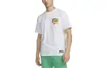 Nike T Shirts Men's White Crew Neck Moderate Straight Fit