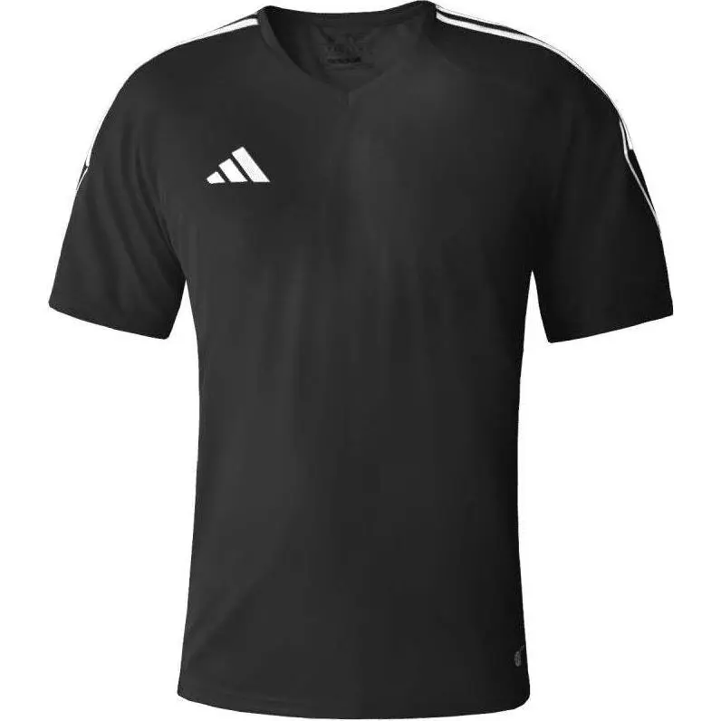 Adidas T-Shirts Men's Black V-neck Moderate Straight Fit