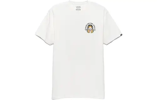 Vans Brew Bros Tunes T Shirts Unisex White Crew Neck Moderate Straight Fit