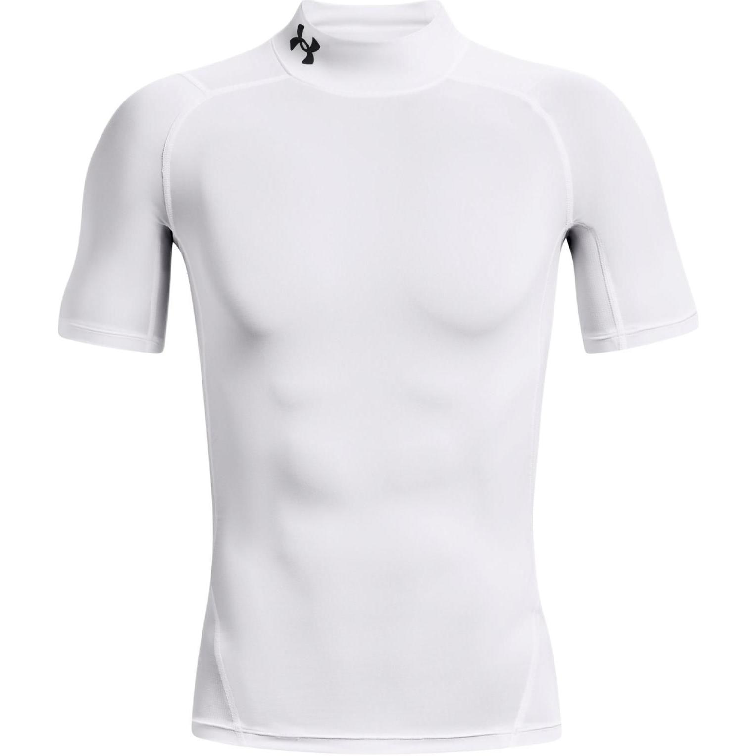 Under Armour Men's HeatGear® Compression Mock Short Sleeve T-shirt White