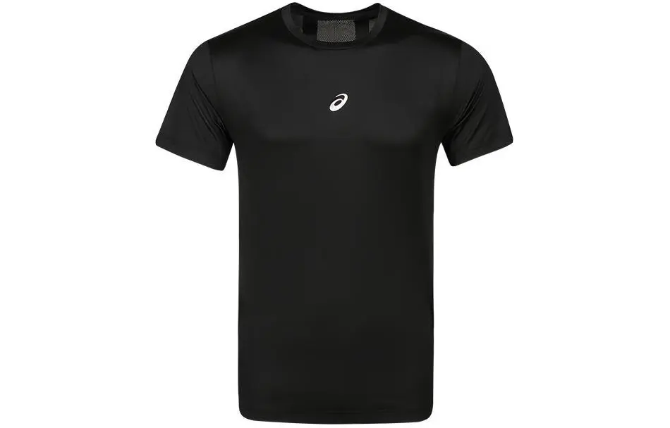 ASICS T-Shirts Men's Black Crew Neck Moderate