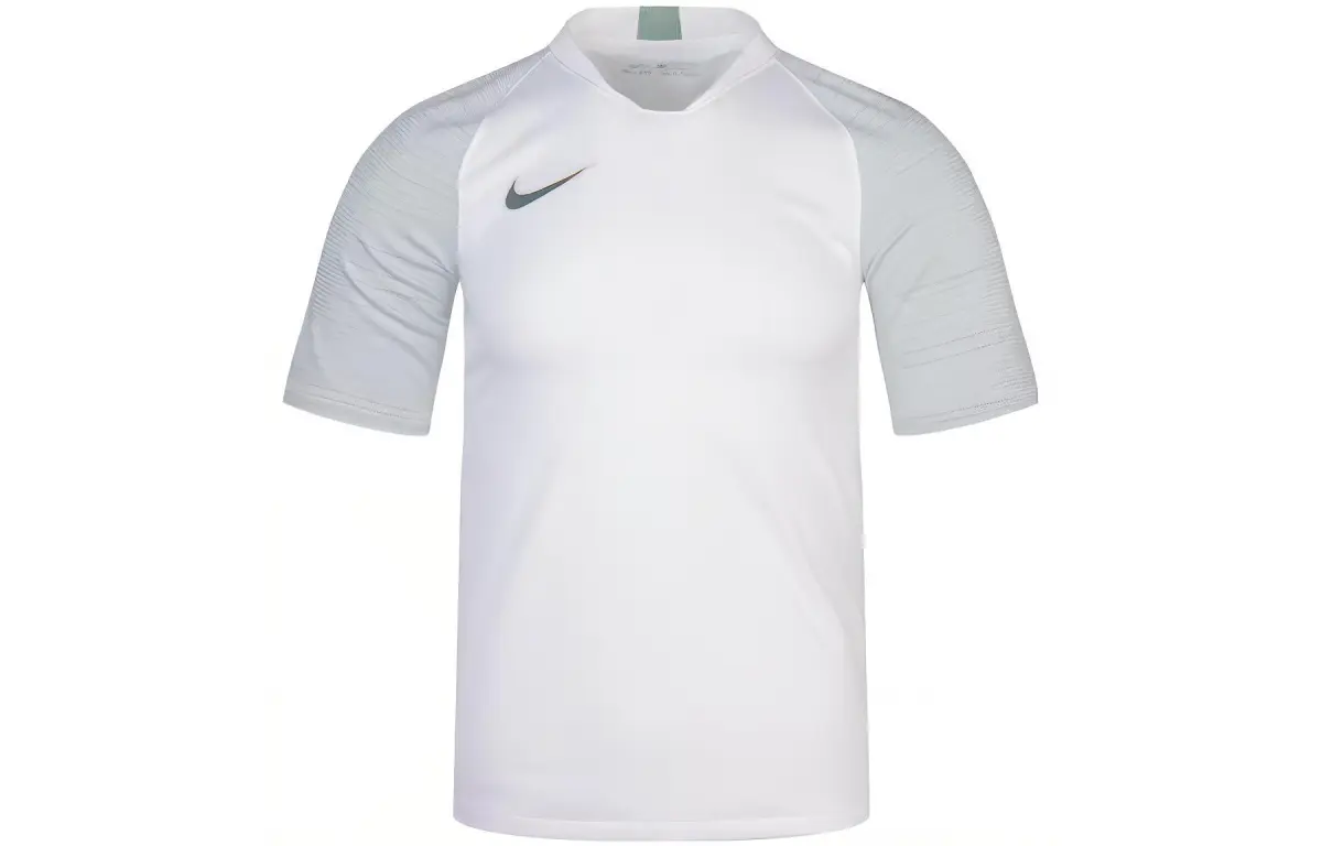 Nike T-Shirts Men's White V-neck Moderate Straight Fit