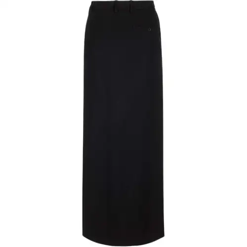 Balenciaga Side Slit Tailored Maxi Skirt