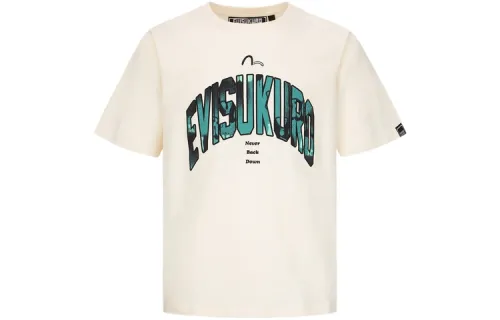 EVISU T Shirts Men's Crew Neck Moderate Straight Fit