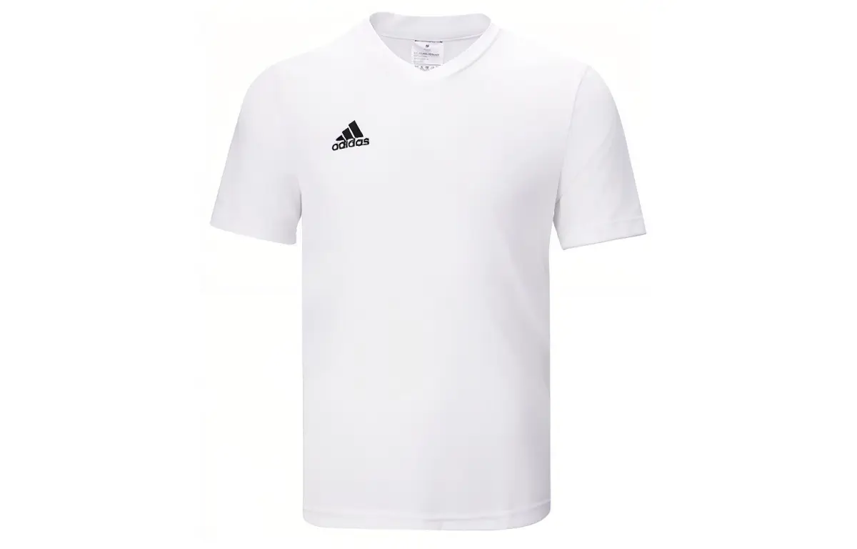Adidas T-Shirts Men's White V-neck Moderate Straight Fit