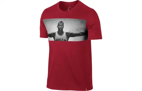 Jordan T Shirts Men's Red Crew Neck Moderate