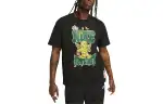 Nike T Shirts Men's Black Crew Neck Moderate Straight Fit