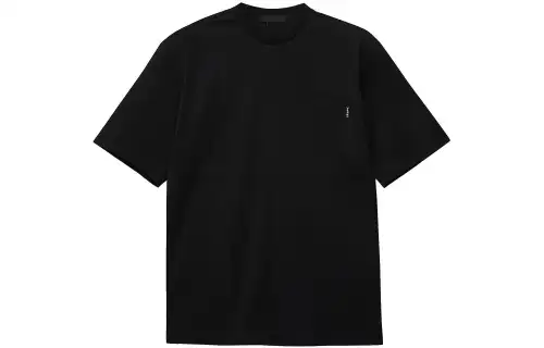 PRADA T Shirts Men's Black Crew Neck Moderate Straight Fit