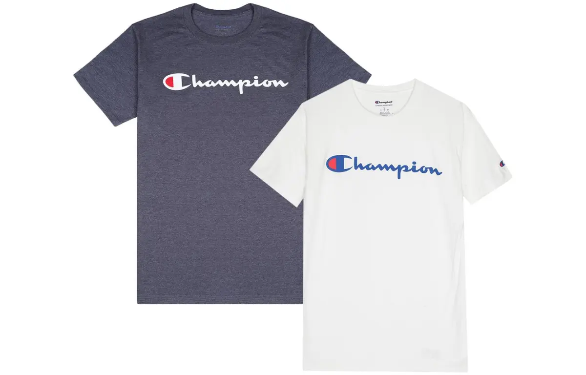 Champion T-Shirts Unisex Crew Neck Moderate Straight Fit