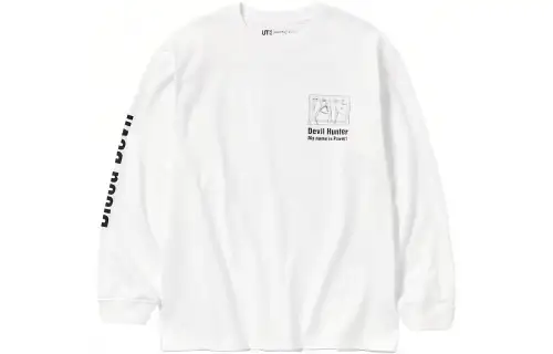UNIQLO X T Shirts Unisex White Crew Neck Moderate Straight Fit