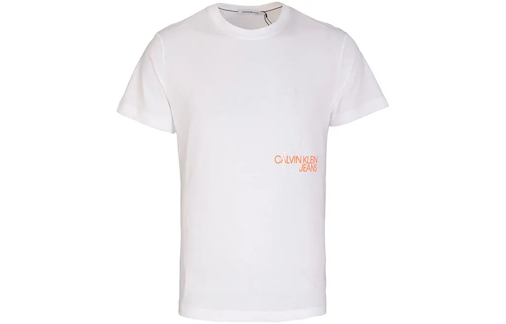Calvin Klein T-Shirts Men's Crew Neck Moderate Straight Fit