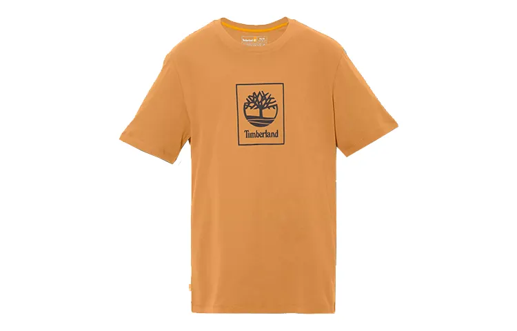 Timberland T Shirts Men's Wheat Crew Neck Moderate Straight Fit