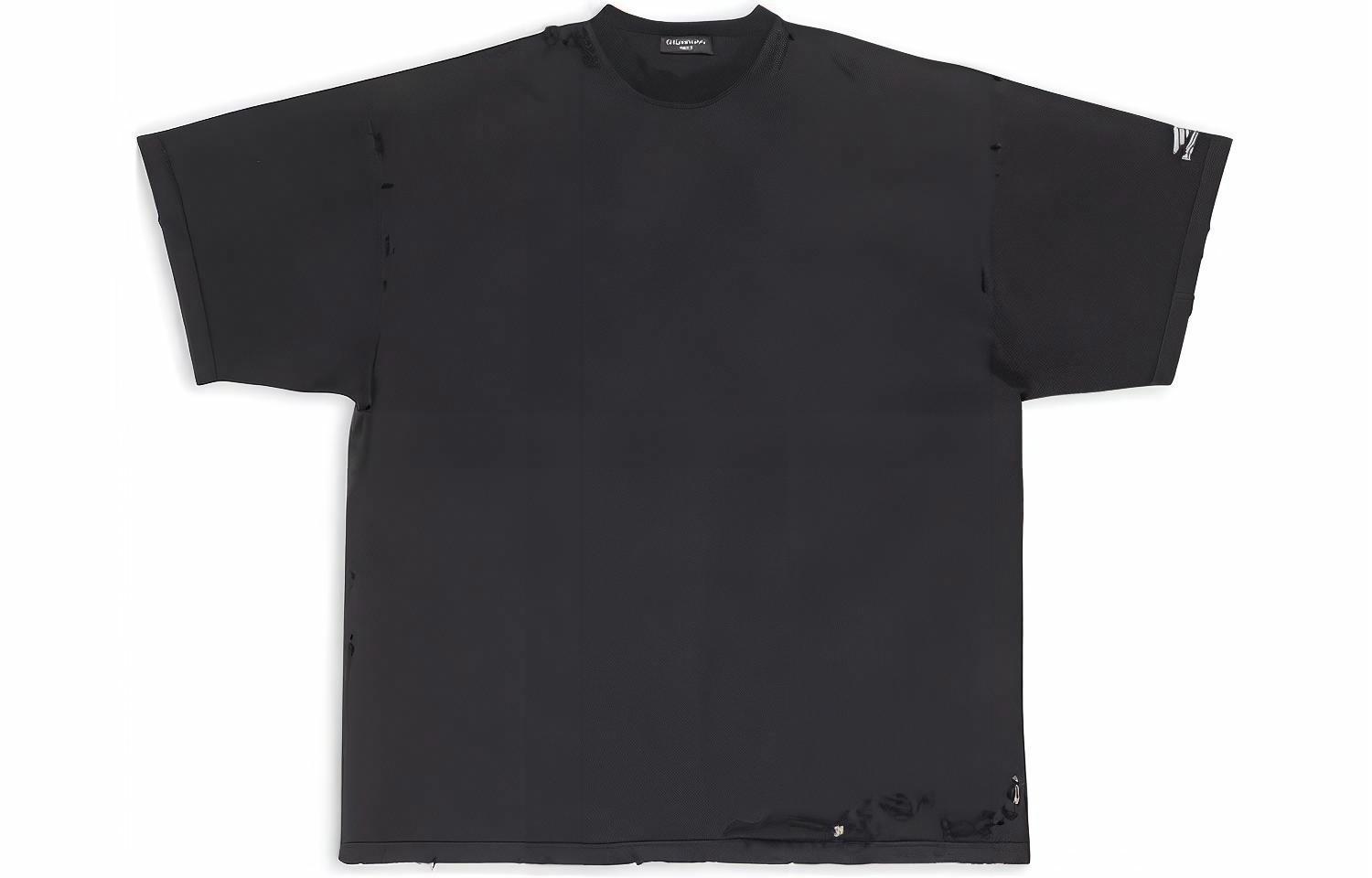 Футболка Balenciaga FW22 Repaired (черная)