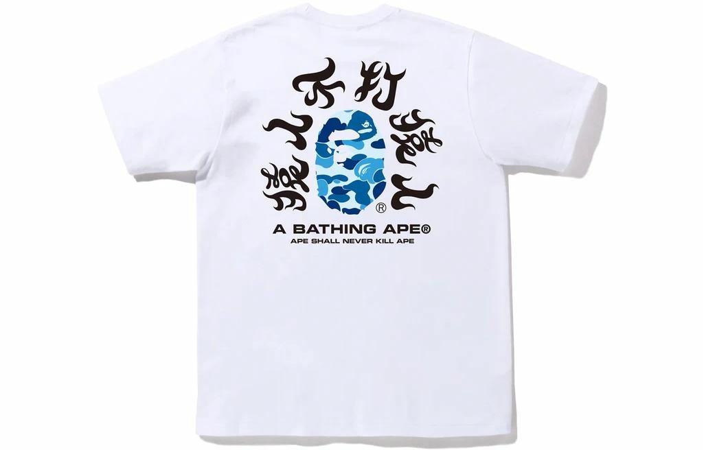 Мужская футболка A BATHING APE (черная) — фото 7