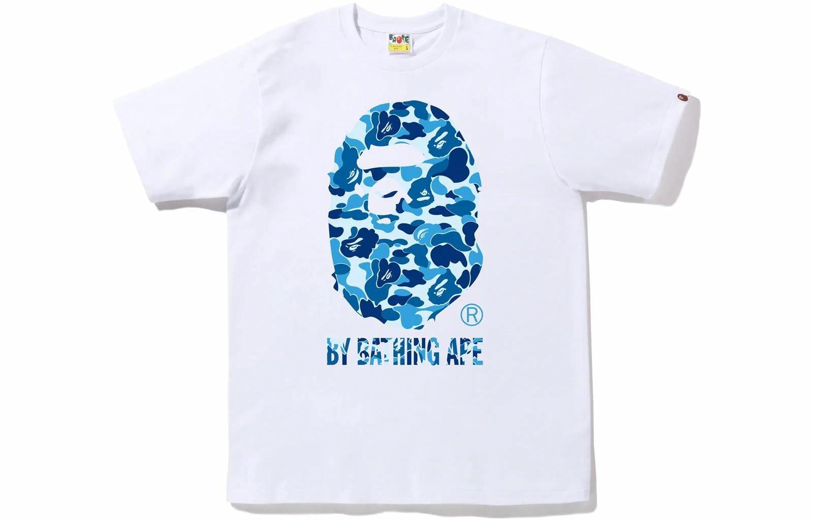 Мужская футболка A BATHING APE ABC Camo (белая) — фото 5