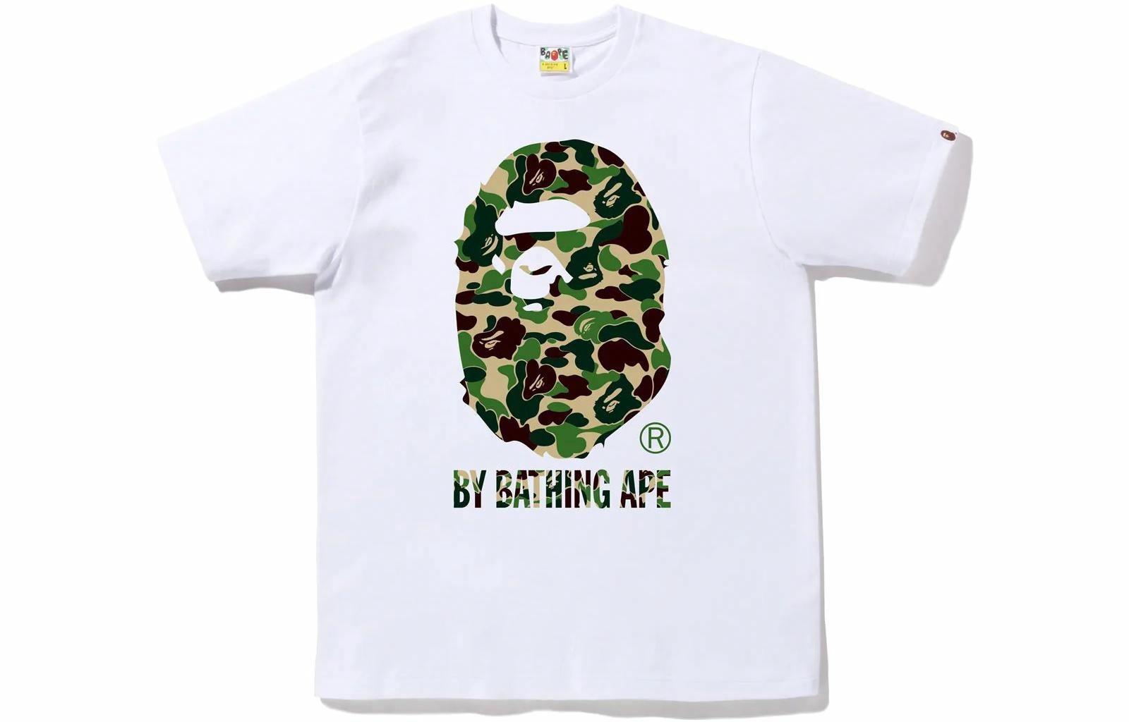 Мужская футболка A BATHING APE ABC Camo (белая) — фото 4