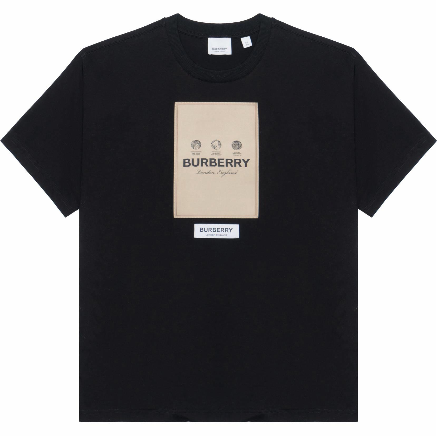 Мужская футболка Burberry (черная)