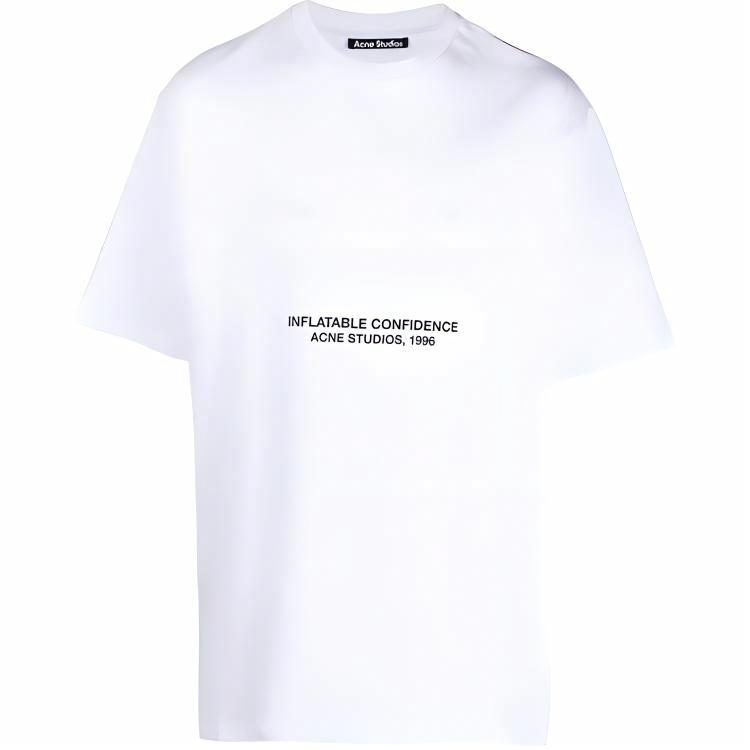 Футболка Acne Studios Lettering Print (белая)