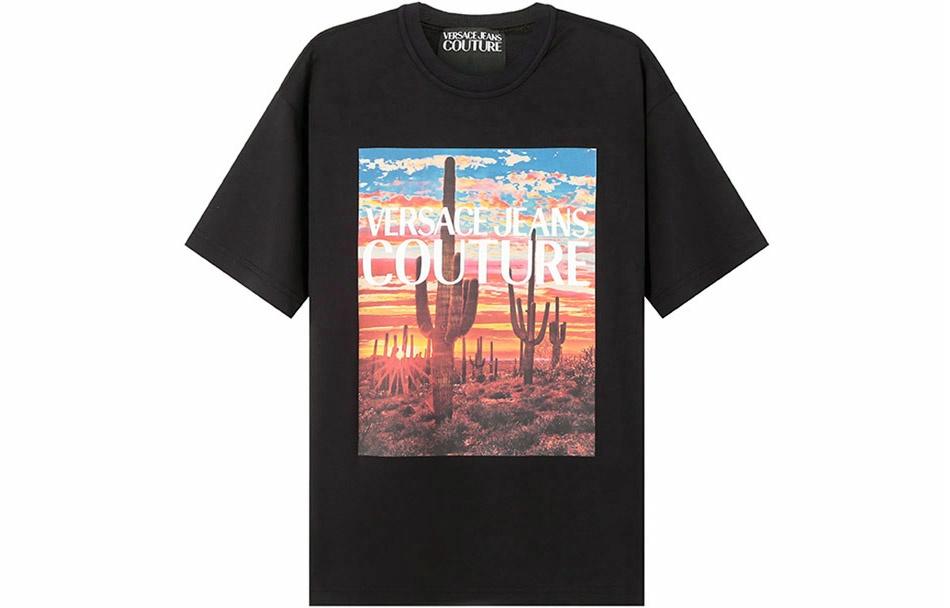 Мужская футболка VERSACE JEANS COUTURE SS22 (черная)