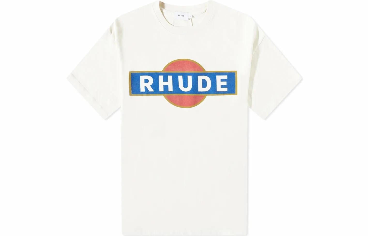 Мужская футболка RHUDE (бежевая)