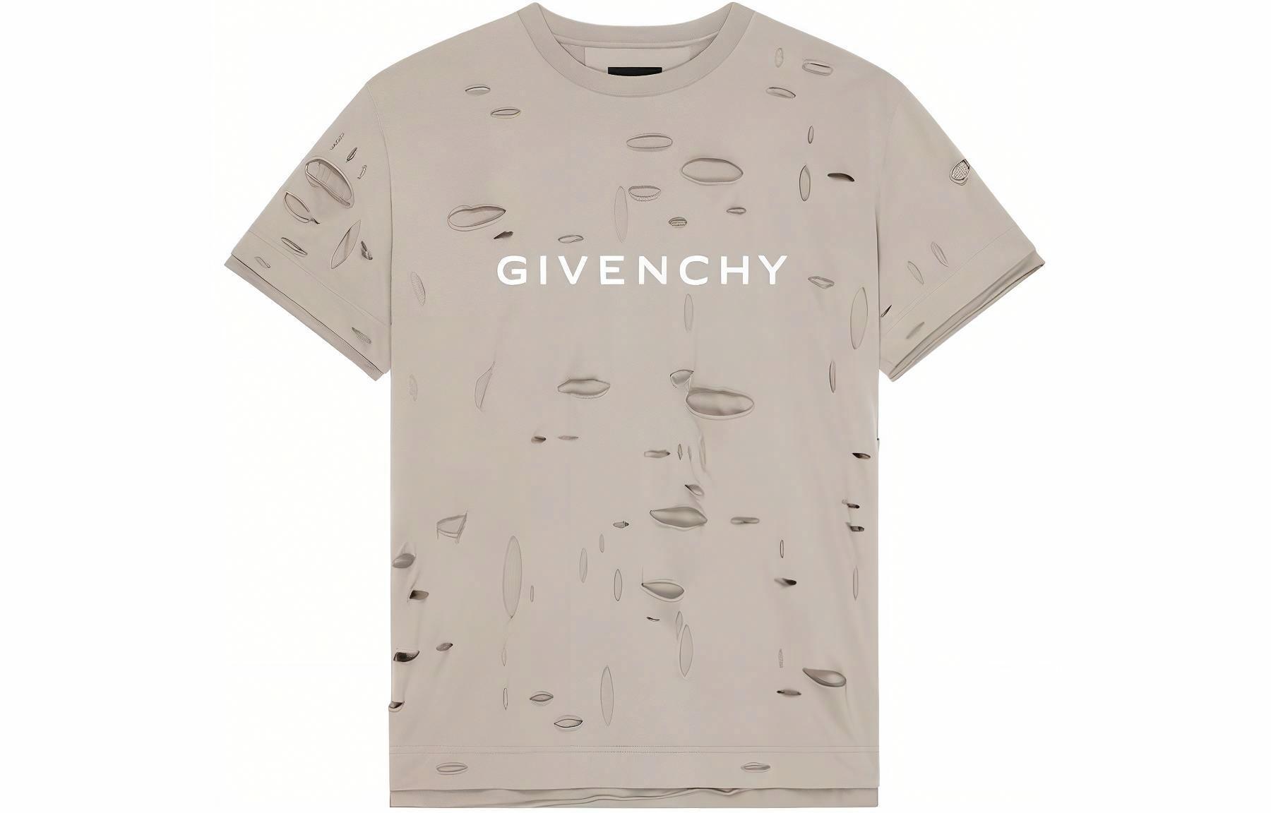 Мужская футболка Givenchy BM716N3Y8Y-281 (/ серо-коричневая)