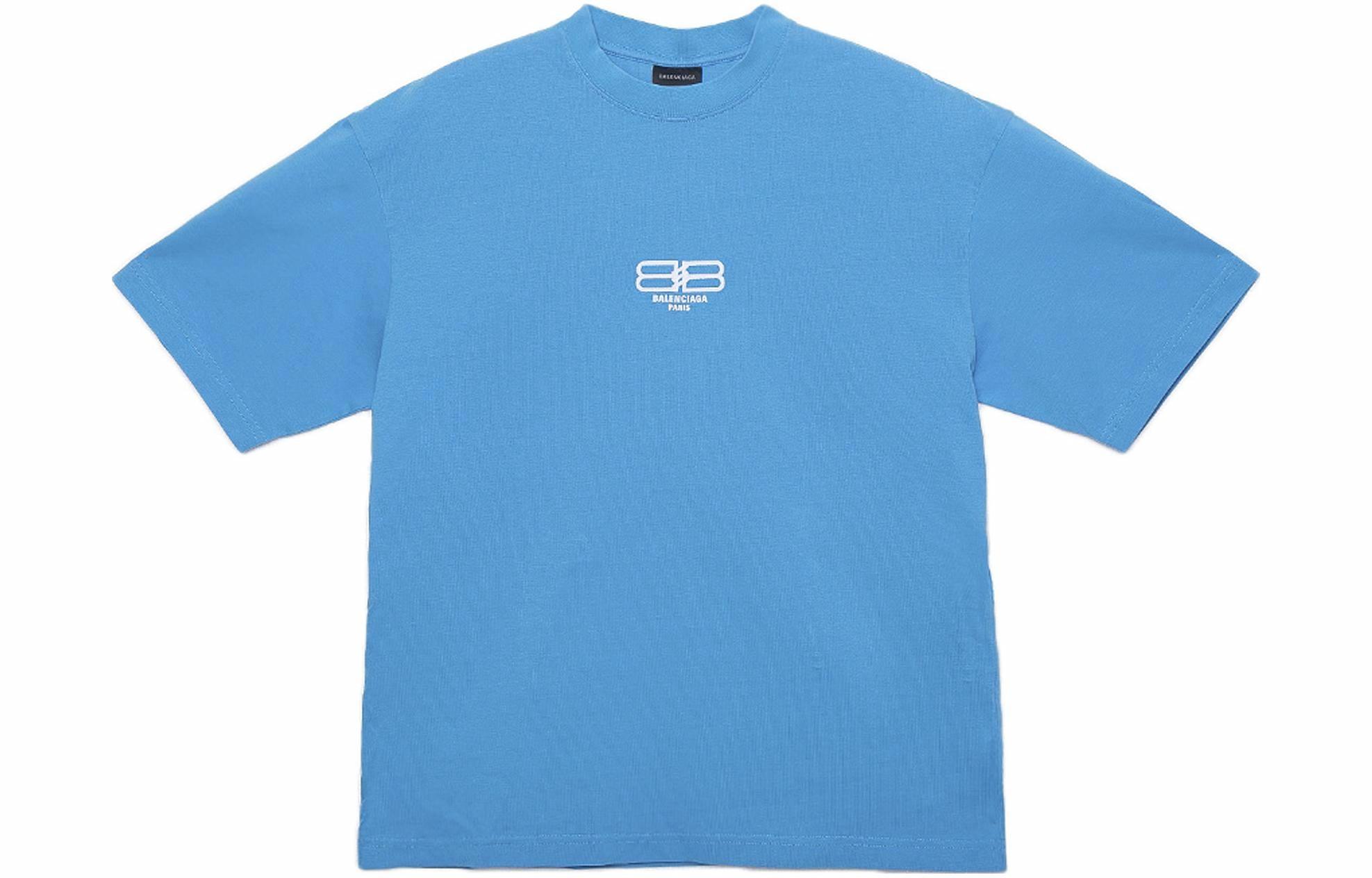 Мужская футболка Balenciaga (синяя)