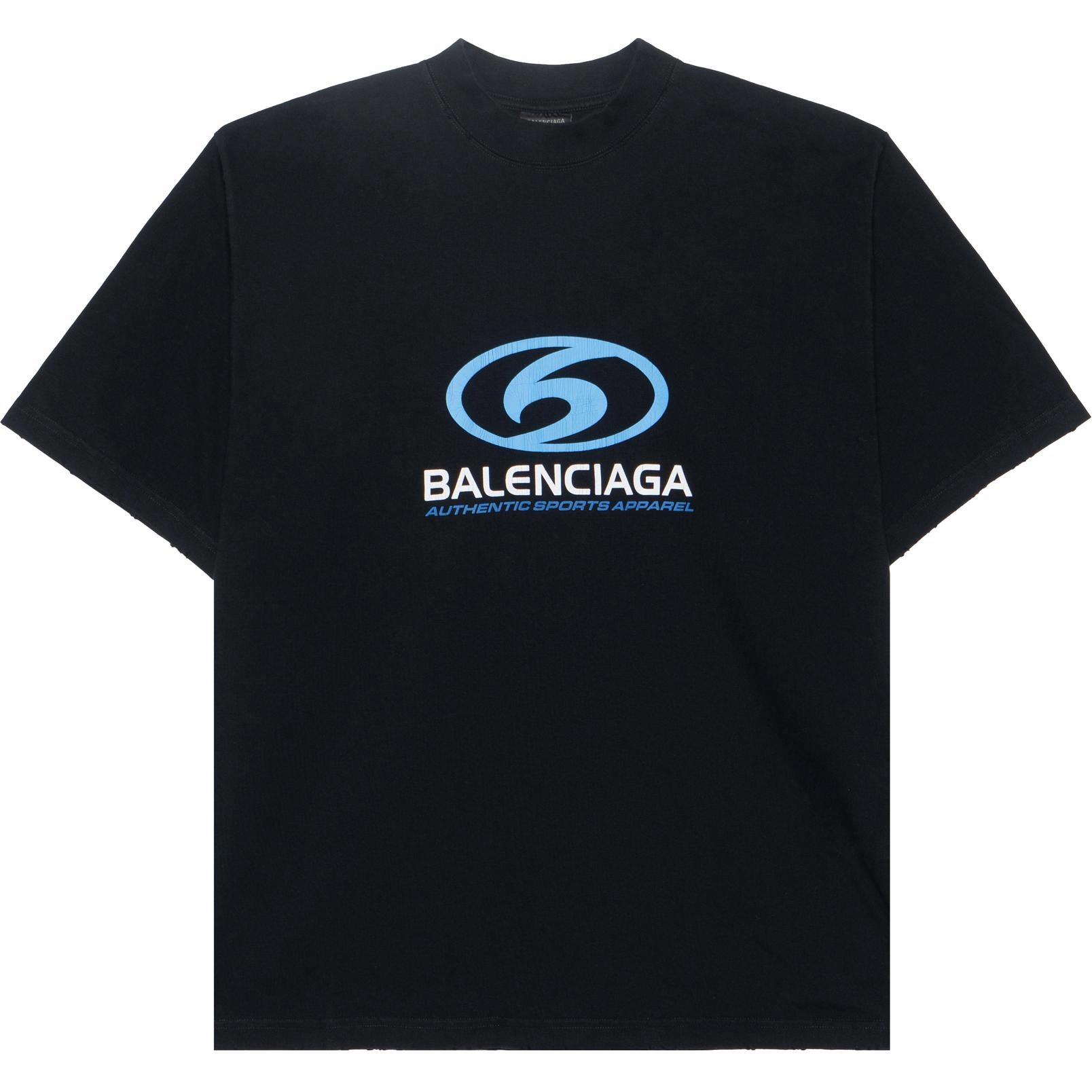 Мужская футболка Balenciaga Logo (черная)