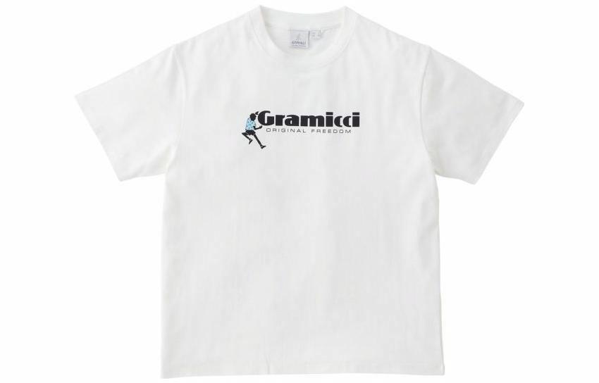 Мужская футболка Gramicci (белая с принтом)