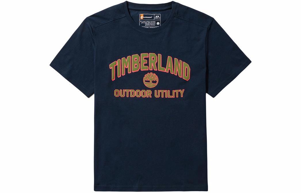 Мужская футболка Timberland (темно-синяя)
