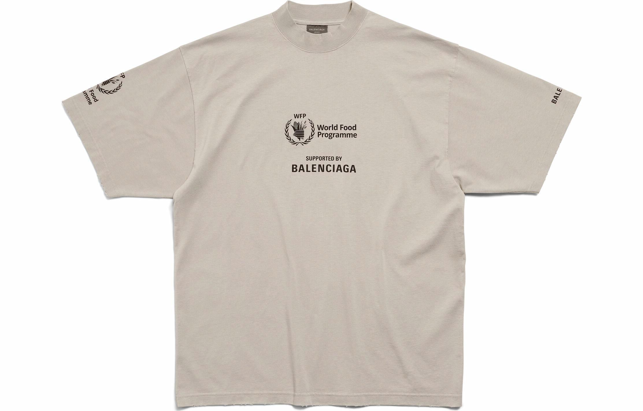 Футболка Balenciaga Logo (серая)