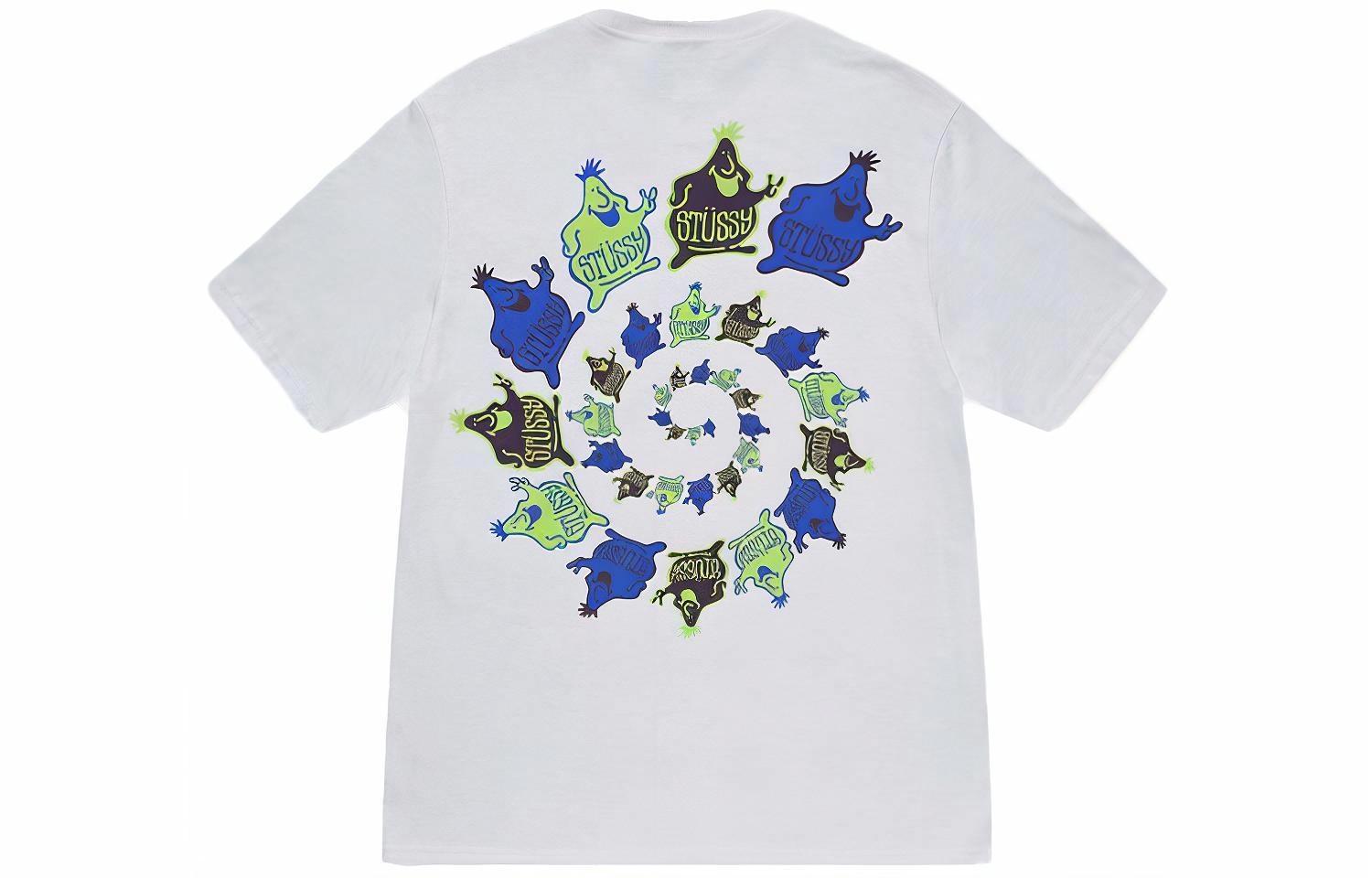 Футболка Stussy Mr. Blob Spiral Tee (белая)