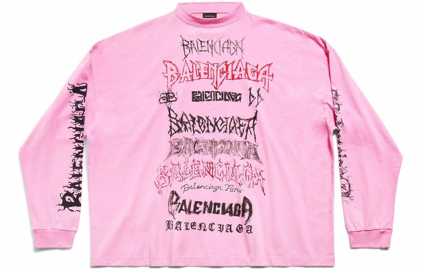 Футболка Balenciaga x New Year (черная)
