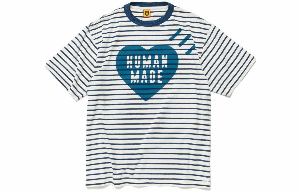 Футболка Human Made (бело-черная)