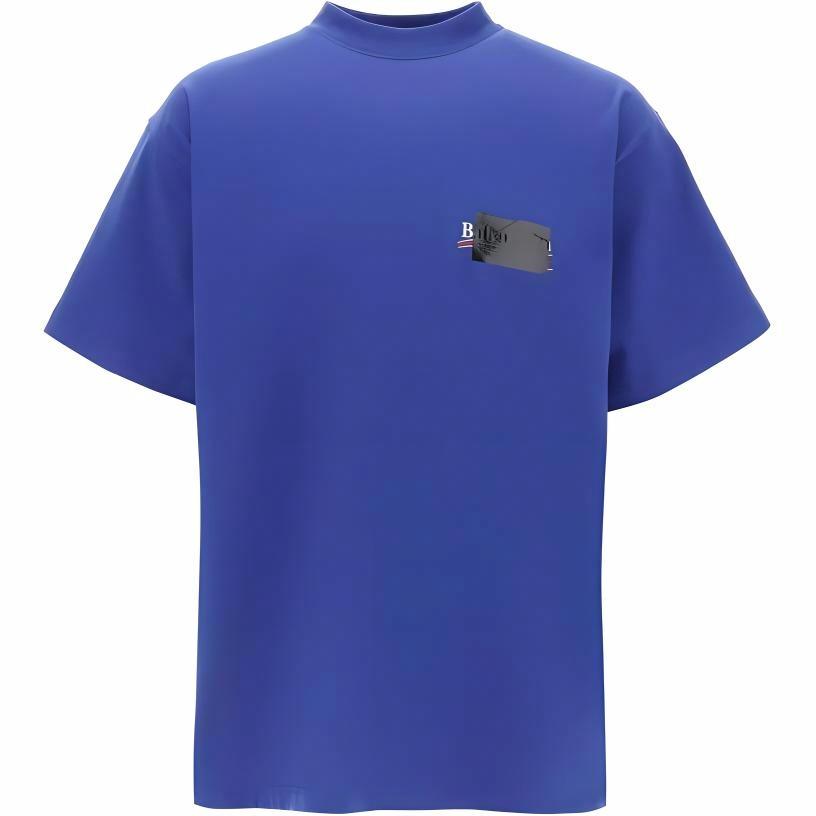 Футболка Balenciaga SS24 (синяя)